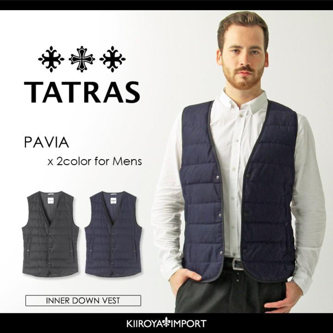 TATRAS タトラス / PAVIA ダウンベスト チャコールグレー 01