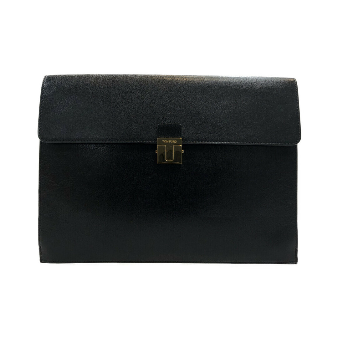 TOM FORD トムフォード クラッチバッグ ブルー/ブラック H0419T LCL037 メンズ【美品】