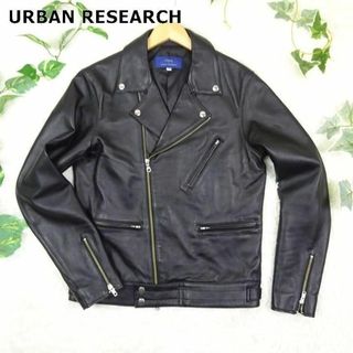 URBAN RESEARCH 羊革ラムレザーダウンジャケット M ブラック