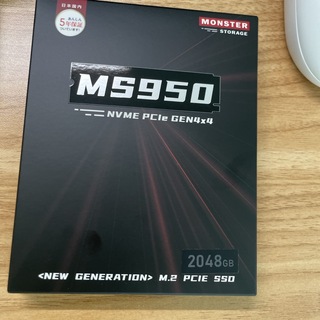 Monster Storage 2TB NVMe SSD MS950の通販 by スカイ's shop｜ラクマ