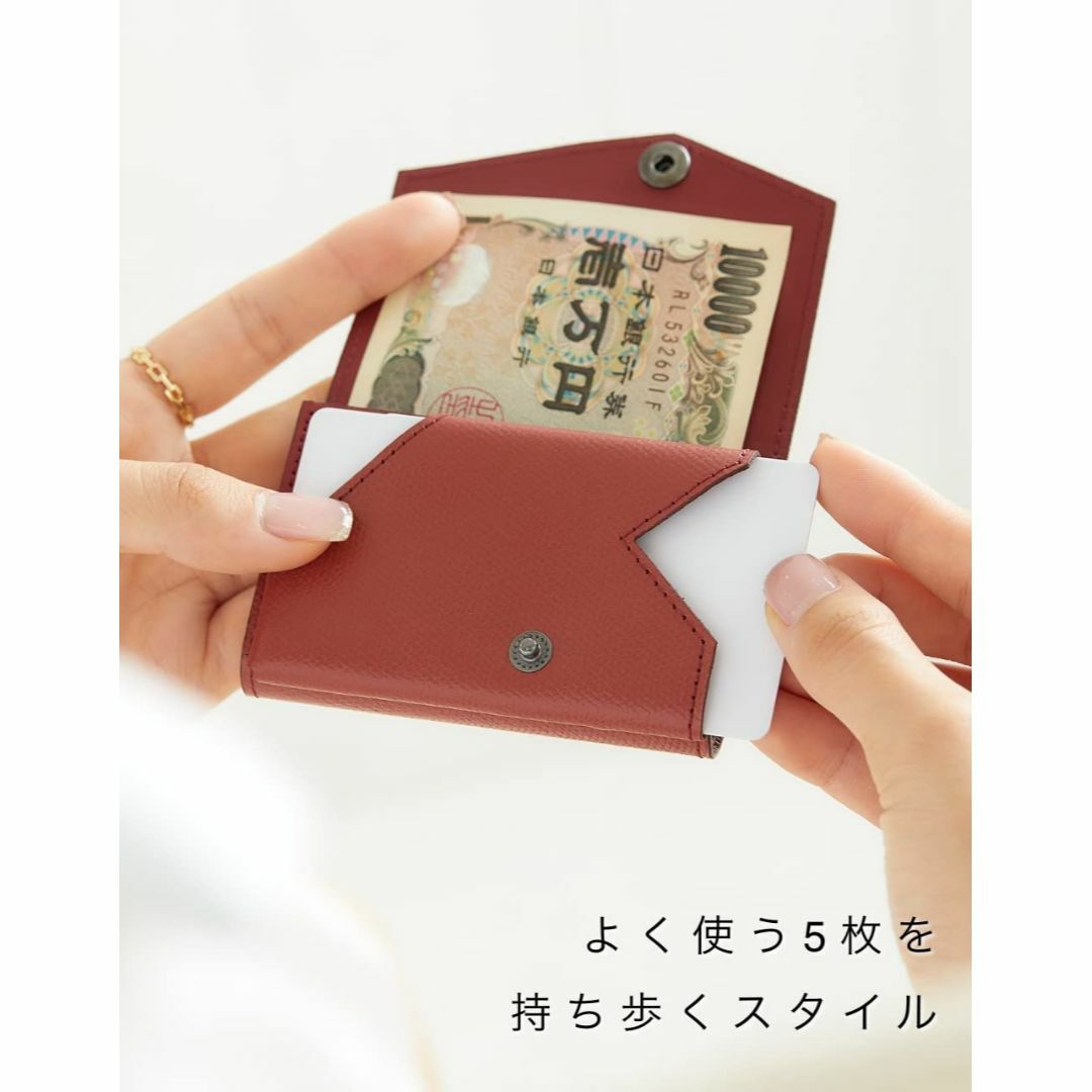 【色: グリーン】アブラサス 小さい財布 メンズ レディース 財布 日本製 本革