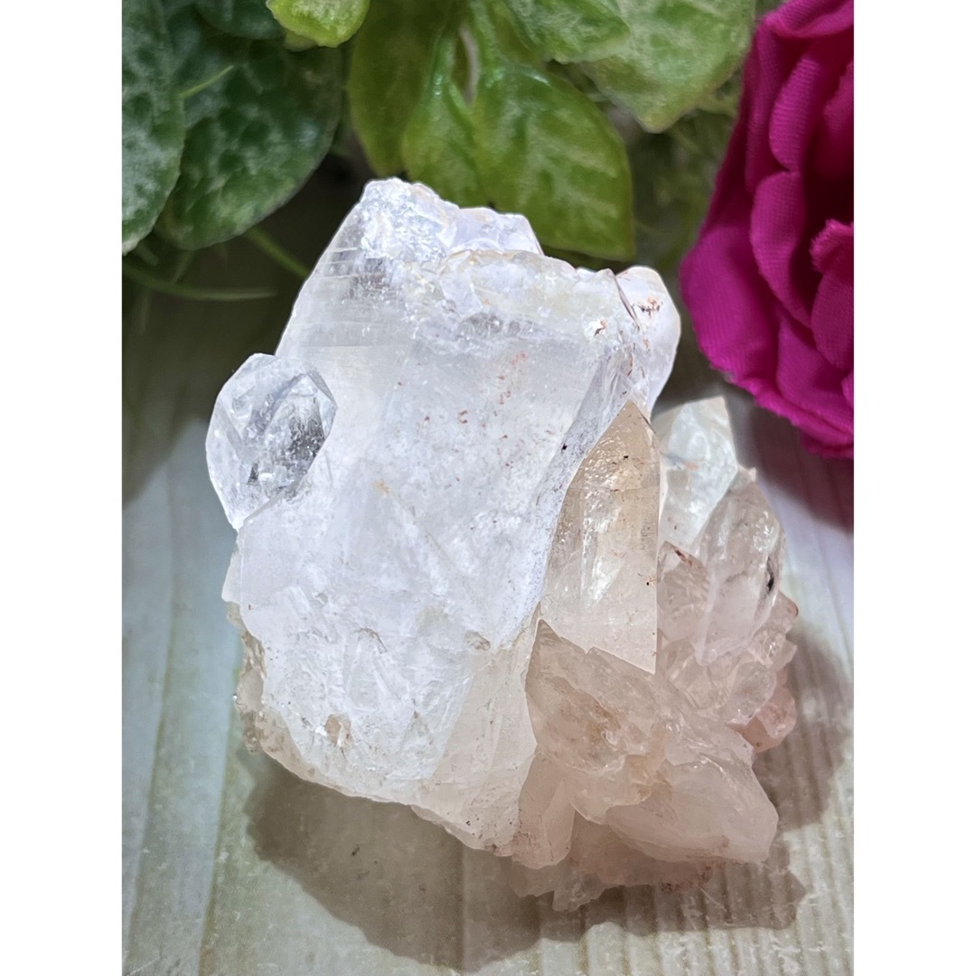 セルフヒールド✨ ヒマラヤ マニカラン産 ピンク水晶 クラスター