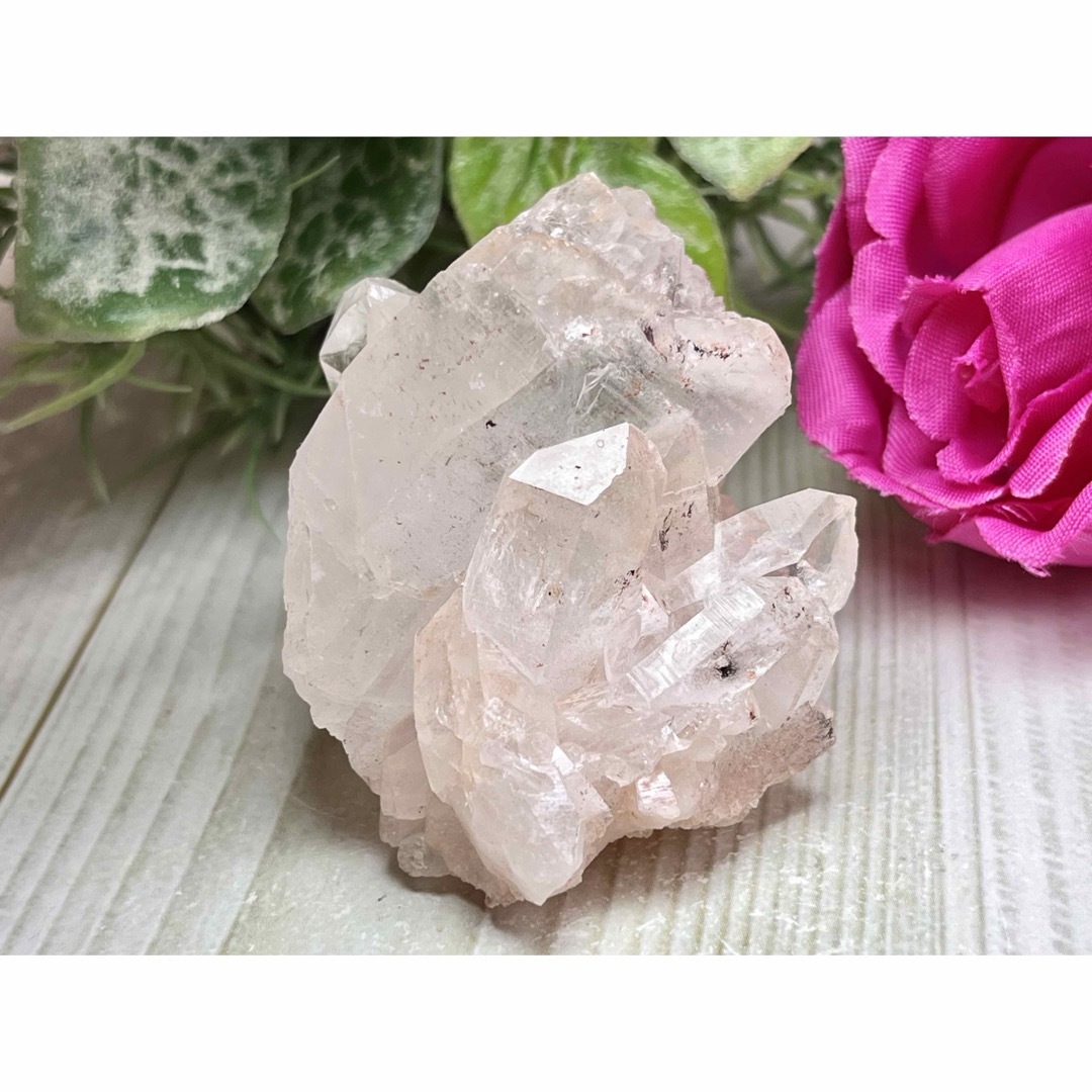 セルフヒールド✨ ヒマラヤ マニカラン産 ピンク水晶 クラスター