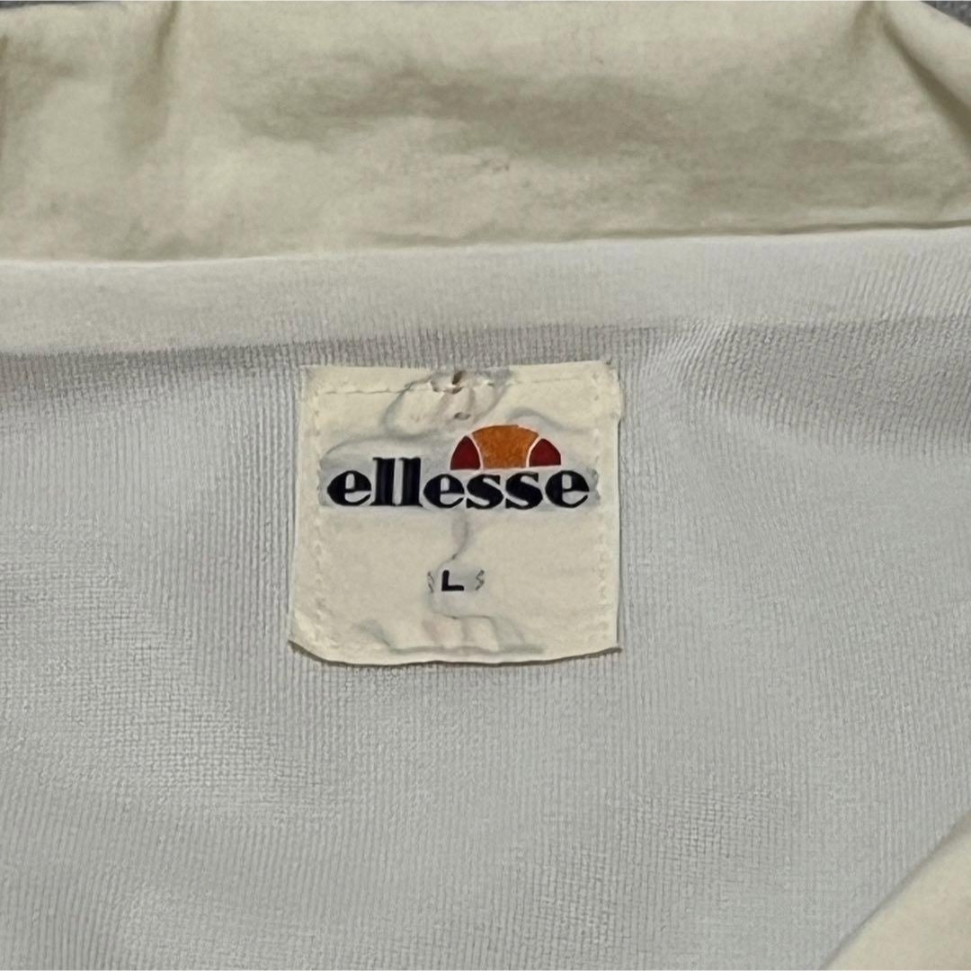 希少 ellesse ロゴ 切替 バイカラー ヴィンテージ ナイロン ジャケット