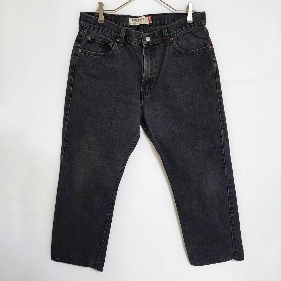 W36 Levi's リーバイス505 ブラックデニム バギーパンツ ワイド 黒