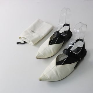 celine セリーヌ　バックストラップポインテッドトゥパンプス