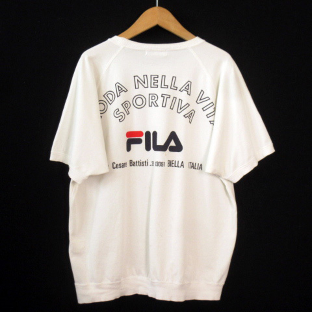 FILA(フィラ)のフィラ FILA 90s ヴィンテージ カットソー ワッペン ロゴ プリント メンズのトップス(Tシャツ/カットソー(半袖/袖なし))の商品写真