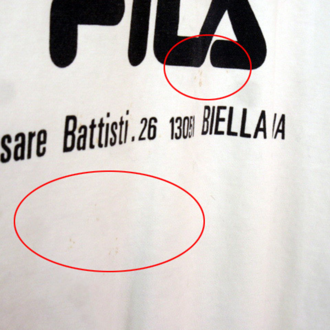 FILA(フィラ)のフィラ FILA 90s ヴィンテージ カットソー ワッペン ロゴ プリント メンズのトップス(Tシャツ/カットソー(半袖/袖なし))の商品写真