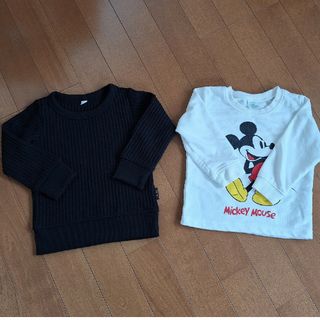 90センチ　トレーナー　2着セット(Tシャツ/カットソー)