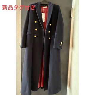 アメリビンテージ　ameri vintage ロングコート　ネイビーレディース