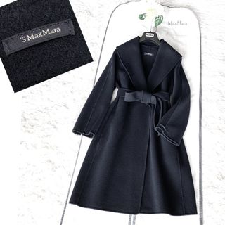 マックスマーラ(Max Mara)の極綺麗‼️マックスマーラ 艶感美しい クチートアマーノ ショールカラーコート(ロングコート)