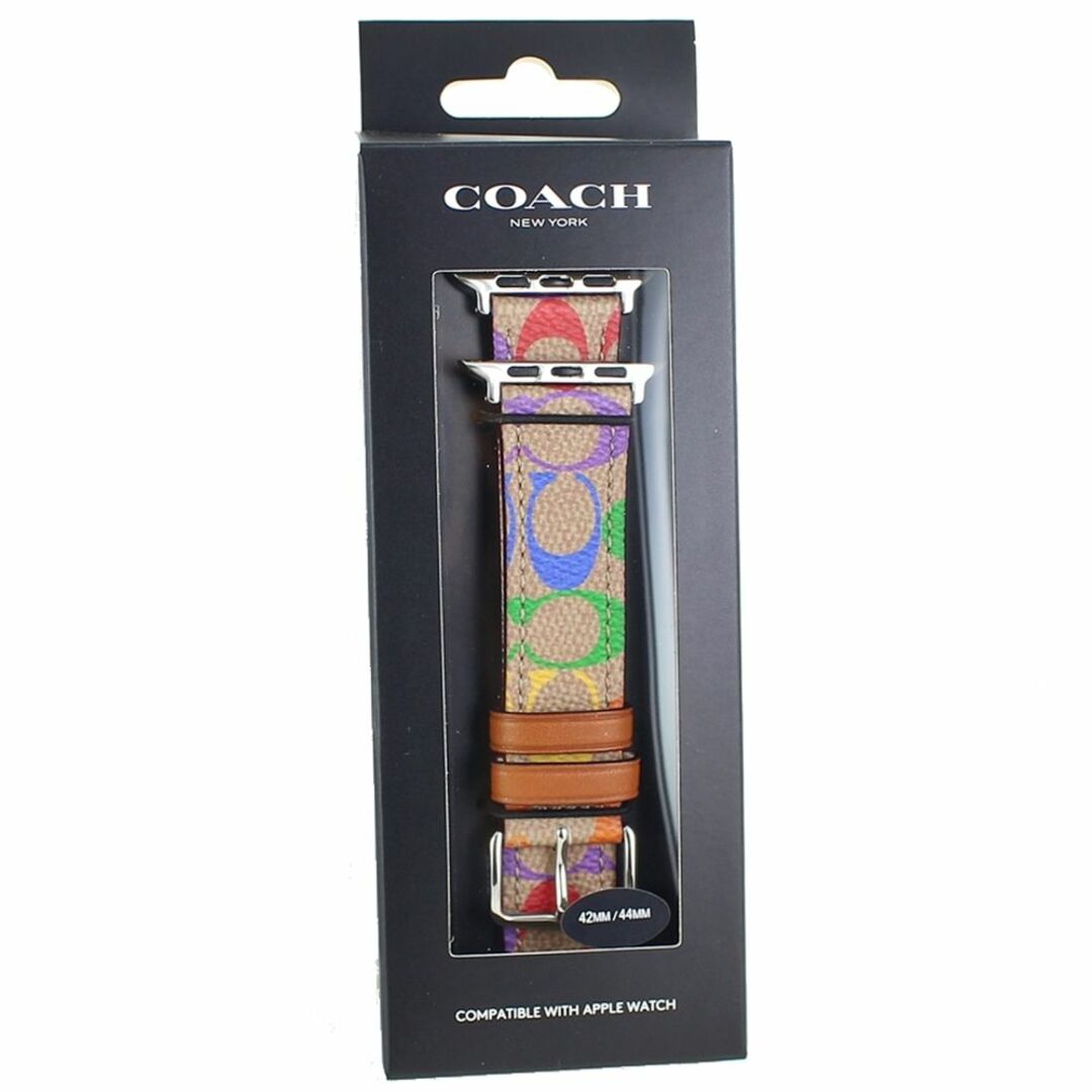 COACH(コーチ)のコーチ アップルウォッチ 8 シリーズ スーツに合うバンド 革 本革 8 7 Serie 45ミリ対応 シリーズ SE 対応 おしゃれ お洒落 ベルト 交換バンド 着せ替え レザー Apple Watch strap 45mm 彼氏 誕生日 プレゼント おすすめ ギフト メンズの時計(レザーベルト)の商品写真