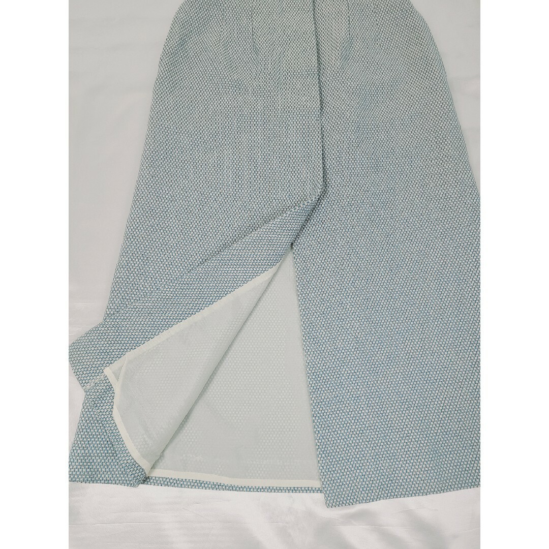 美品 ESTNATION ツイードフロントスリットスカート