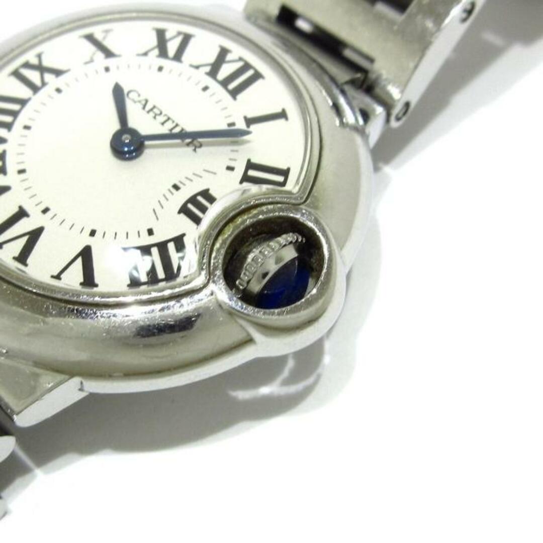 カルティエ 腕時計 バロンブルーSM SS 白