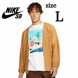 ナイキ(NIKE)の新品 NIKE SB Lサイズ ナイキ カーディガン ブラウン 茶色(カーディガン)