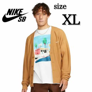 ナイキ(NIKE)の新品 NIKE SB XLサイズ ナイキ カーディガン ブラウン 茶色(カーディガン)