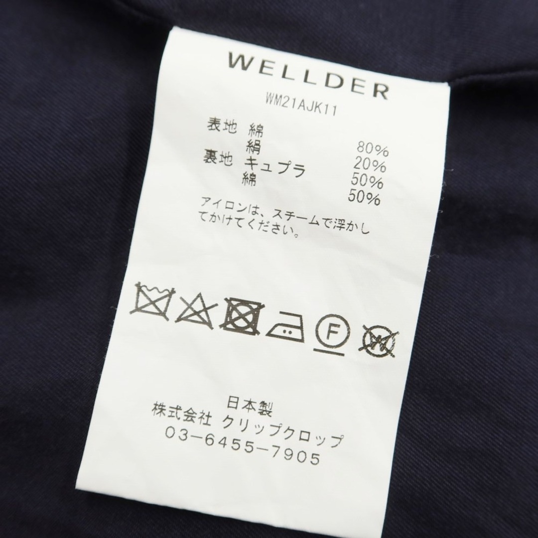 ウェルダー WELDER コットンシルク 2B カジュアルジャケット ネイビー【サイズ4】【メンズ】 8
