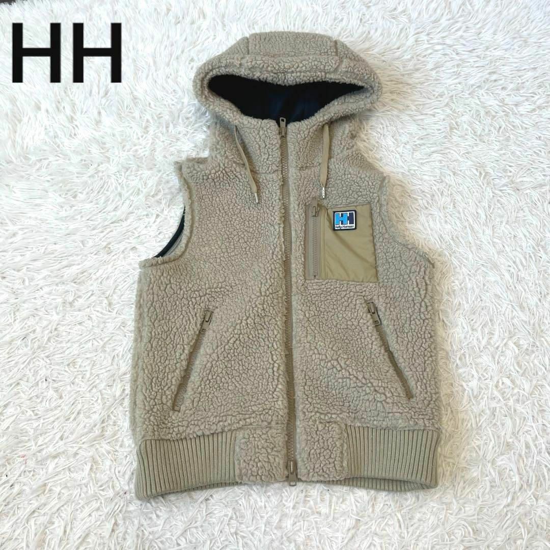 HELLY HANSEN - HELLY ヘリーハンセン ボア ベスト パーカー ベージュ