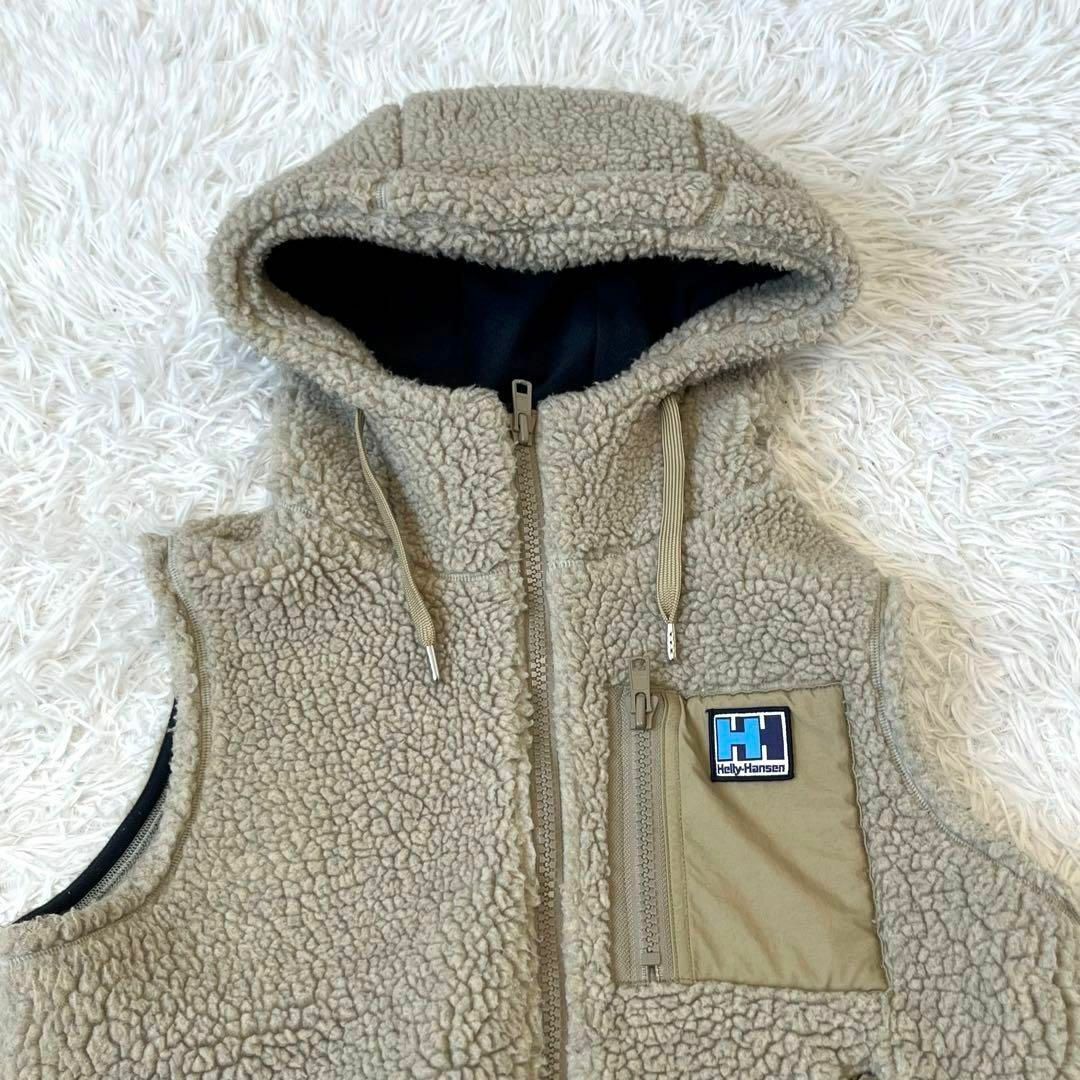 HELLY HANSEN - HELLY ヘリーハンセン ボア ベスト パーカー ベージュ