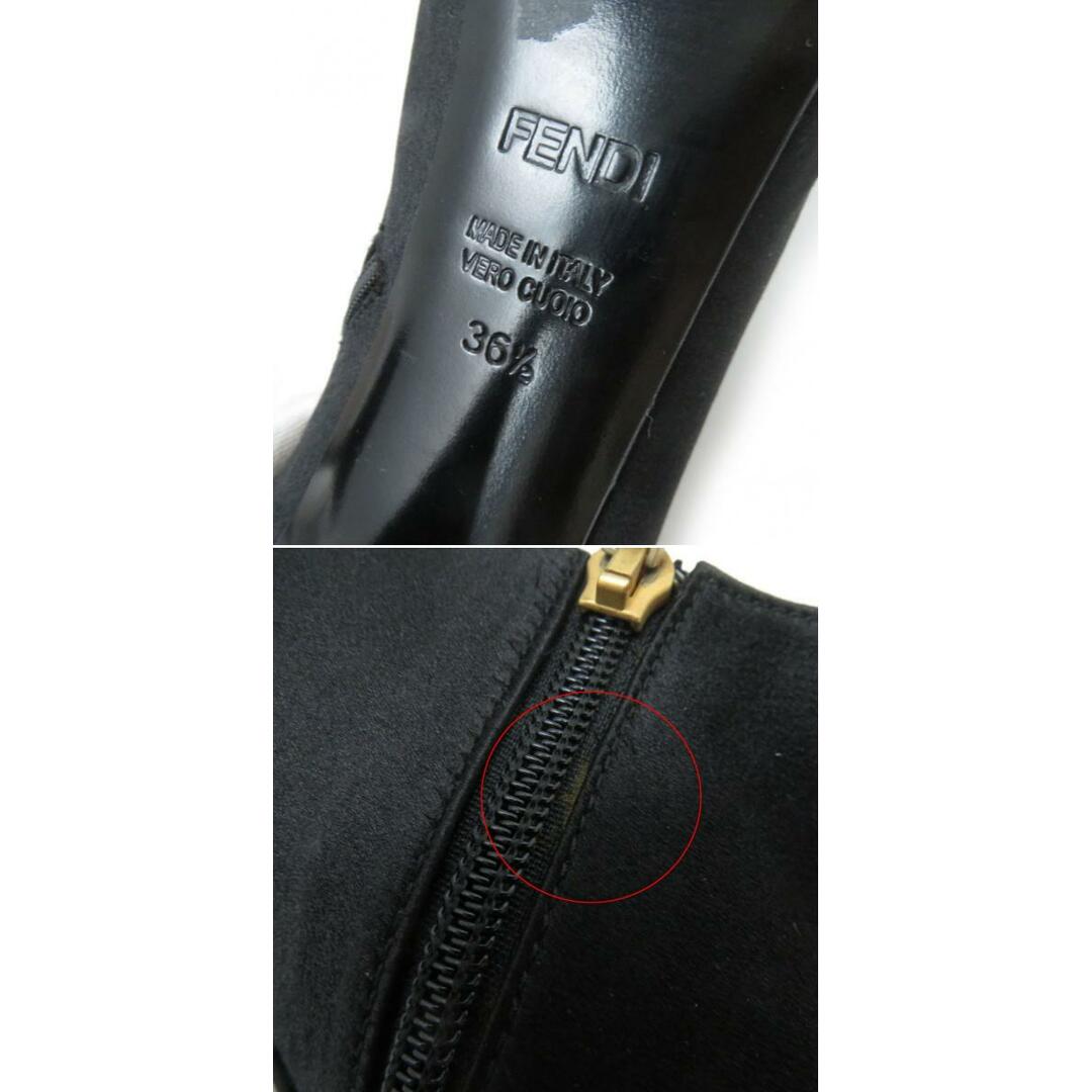 FENDI - 美品☆FENDI フェンディ サイドZIP サテン オープントゥ