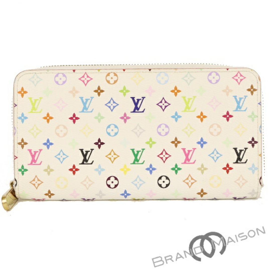 ABランク ルイ・ヴィトン ジッピーウォレット M60242 マルチカラー ブロン ホワイト Louis Vuitton 長財布 レディース メンズ