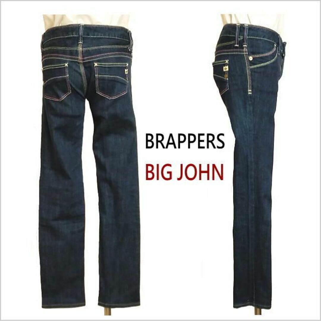 BRAPPERS(ブラッパーズ)の［BRAPPERS］インディゴカラーステッチデニム レディース 29 M位 レディースのパンツ(デニム/ジーンズ)の商品写真