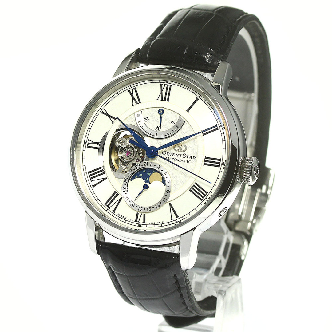 ORIENT(オリエント)のオリエント ORIENT F7X6-UAA0 オリエントスター パワーリザーブ ムーンフェイズ 自動巻き メンズ 美品 _769752 メンズの時計(腕時計(アナログ))の商品写真
