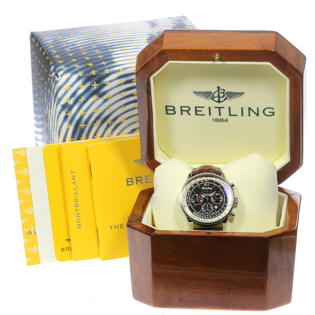 ブライトリング BREITLING A41330 ナビタイマー モンブリラン クロノグラフ 自動巻き ボーイズ 箱付き_775626