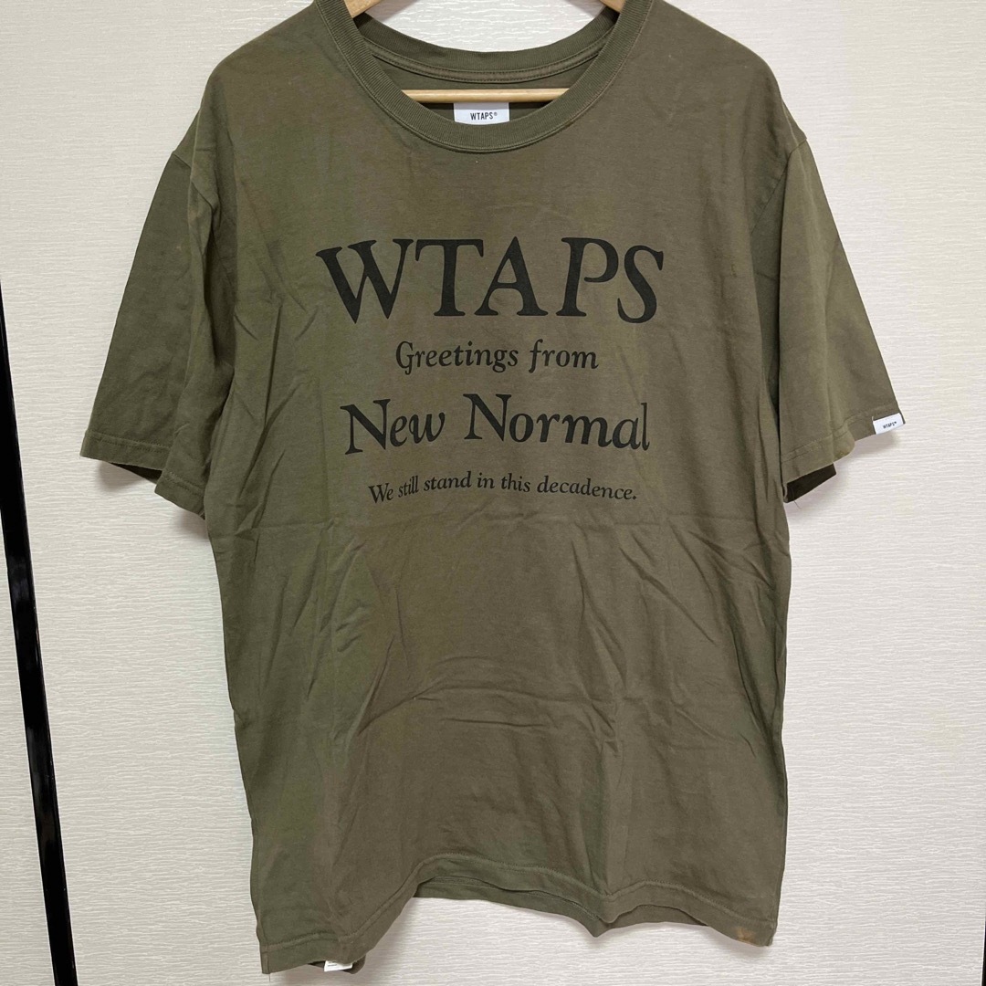 W)taps(ダブルタップス)の最終値下げ‼️売り尽くし‼️WTAPS  Tシャツ　オリーブ　サイズ3 メンズのトップス(Tシャツ/カットソー(半袖/袖なし))の商品写真