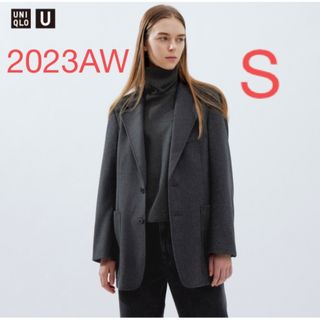 ユニクロ(UNIQLO)の【新品M】ユニクロU ジャージーテーラードジャケット セットアップ可能(テーラードジャケット)