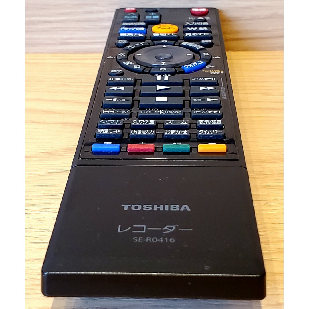 東芝(トウシバ)の東芝 レコーダー リモコン SE-R0416 TOSHIBA 純正品 スマホ/家電/カメラのテレビ/映像機器(ブルーレイレコーダー)の商品写真