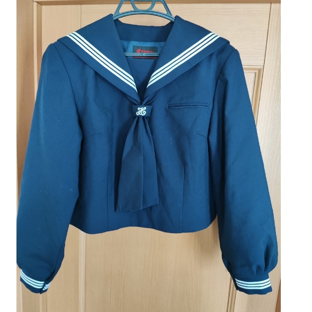 KANKO   中学・高校制服 セーラー服冬服、大きいサイズ上下セットの