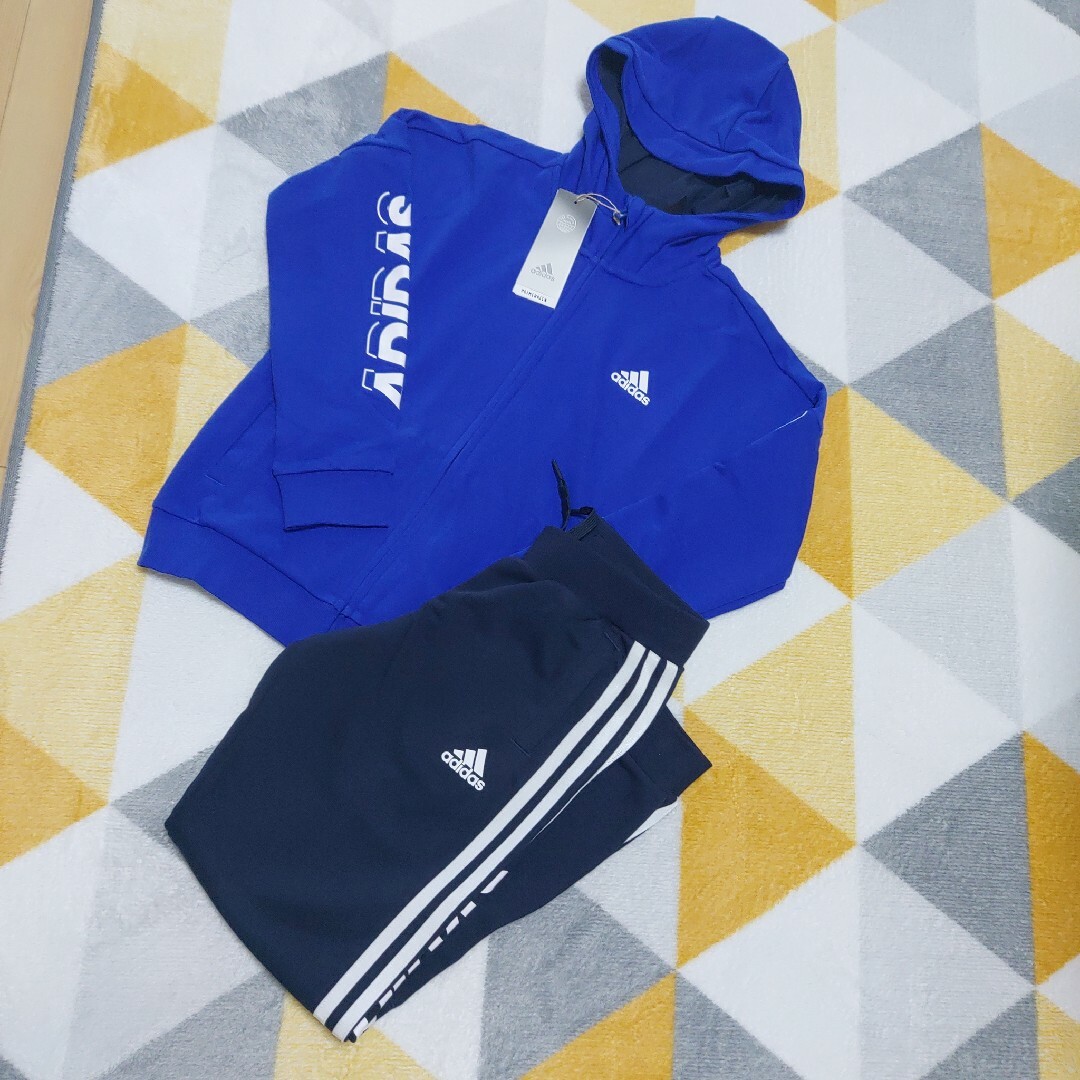 adidas(アディダス)の値上げ‼️新品、未使用)アディダスセットアップ140 キッズ/ベビー/マタニティのキッズ服男の子用(90cm~)(その他)の商品写真