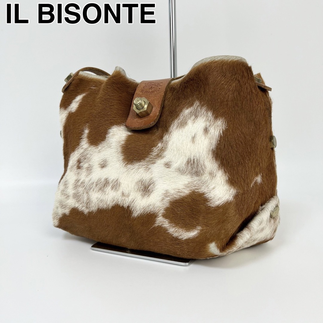 23J13 IL BISONTE イルビゾンテ ショルダーバッグ ハラコ