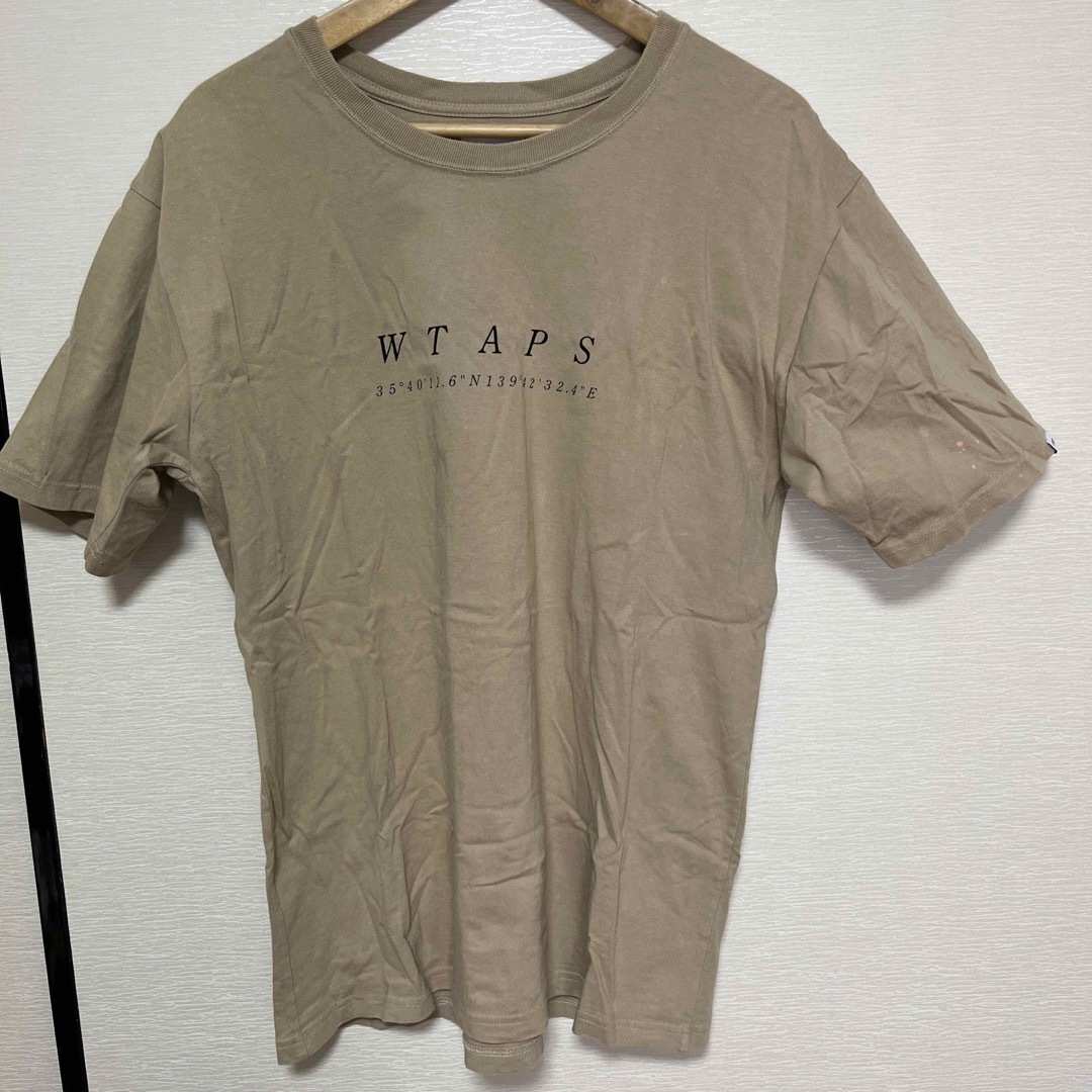 W)taps(ダブルタップス)の最終値下げ‼️売り尽くし‼️WTAPS Tシャツ　ベージュ　サイズ3 メンズのトップス(Tシャツ/カットソー(半袖/袖なし))の商品写真