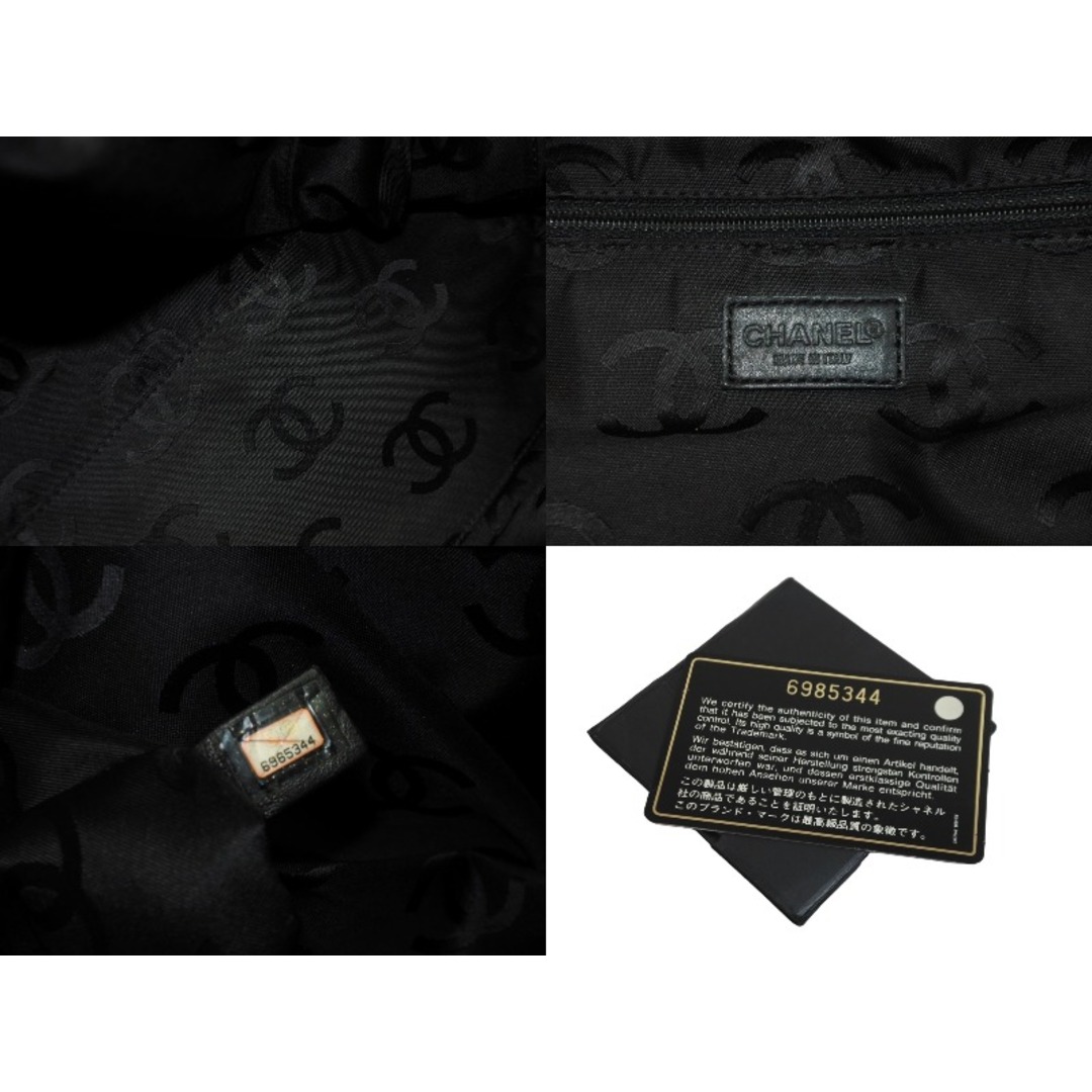 CHANEL シャネル ワイルドステッチ ボストンバッグ ココマーク ブラック 6番台 ロゴ ロック付き 鞄 手持ち かばん  55841