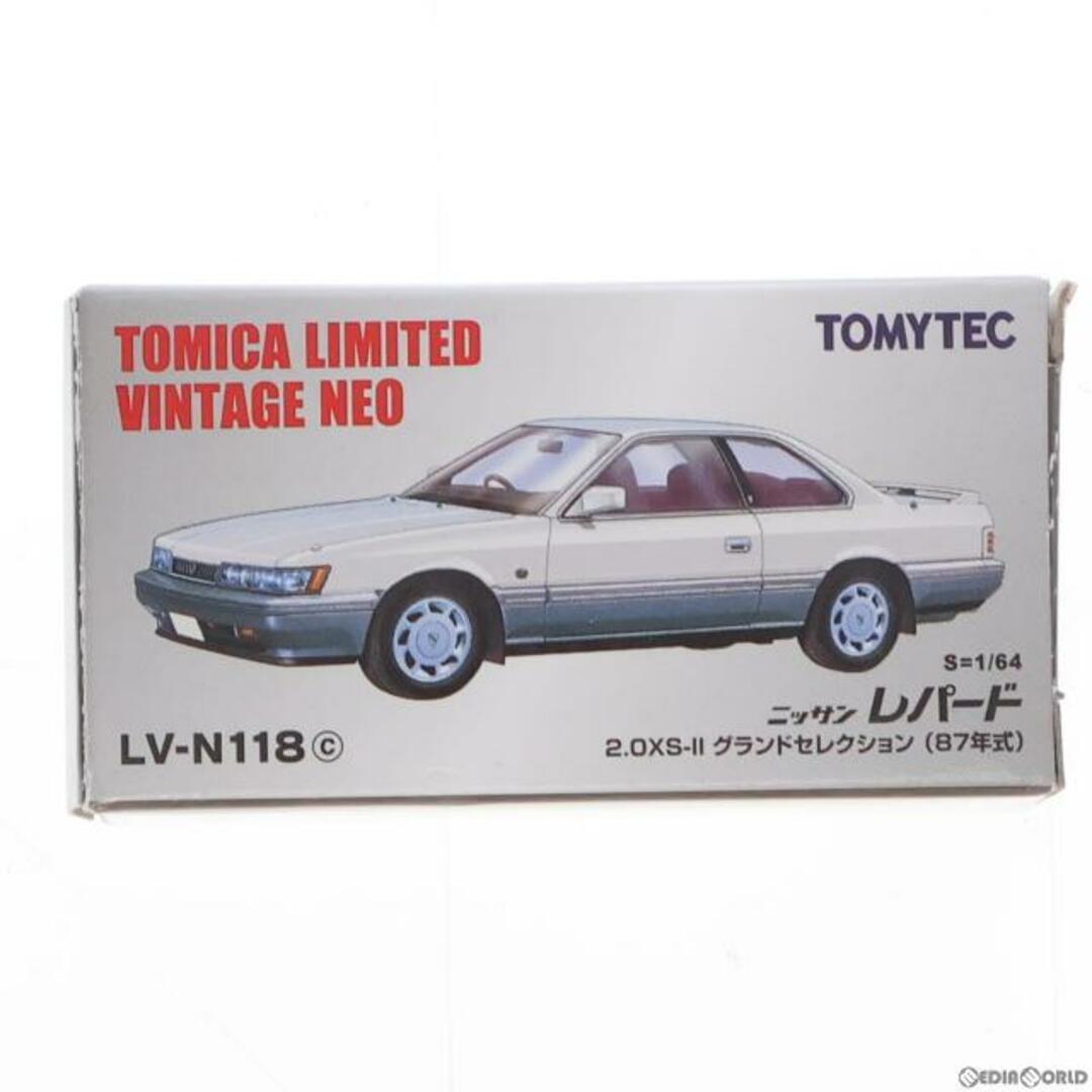 トミカリミテッドヴィンテージ NEO TLV-N118c レパード XS-II (白/グレー) 1/64 完成品 ミニカー TOMYTEC(トミーテック)