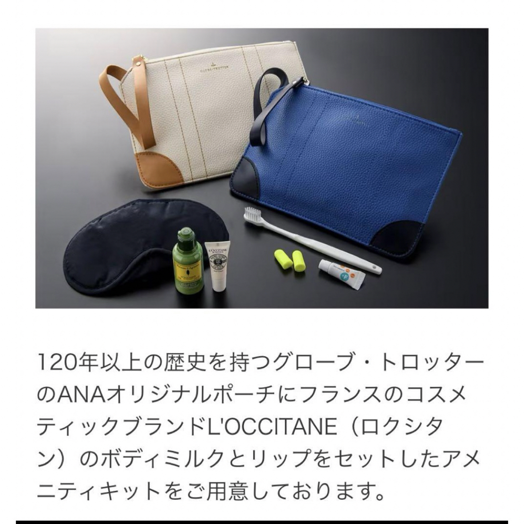 ANA(全日本空輸)(エーエヌエー(ゼンニッポンクウユ))の新品未開封♡ANA ビジネスクラス♡アメニティ♡GLOBE-TROTTER レディースのファッション小物(ポーチ)の商品写真