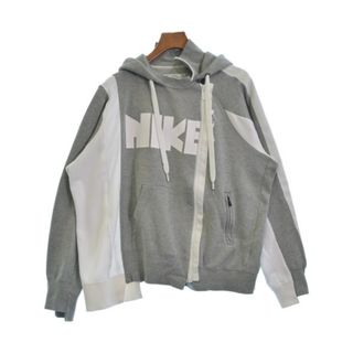 サカイ(sacai)のsacai サカイ スウェット XL グレーx白 【古着】【中古】(スウェット)