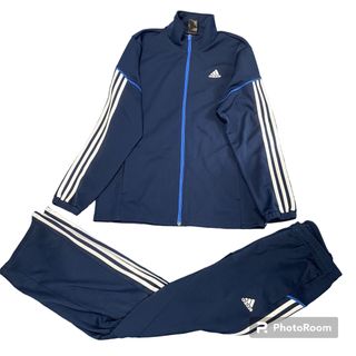 アディダス(adidas)の【大きいサイズ】アディダス　ジャージ　上下　パフォーマンス　3本ライン　紺　O(ジャージ)