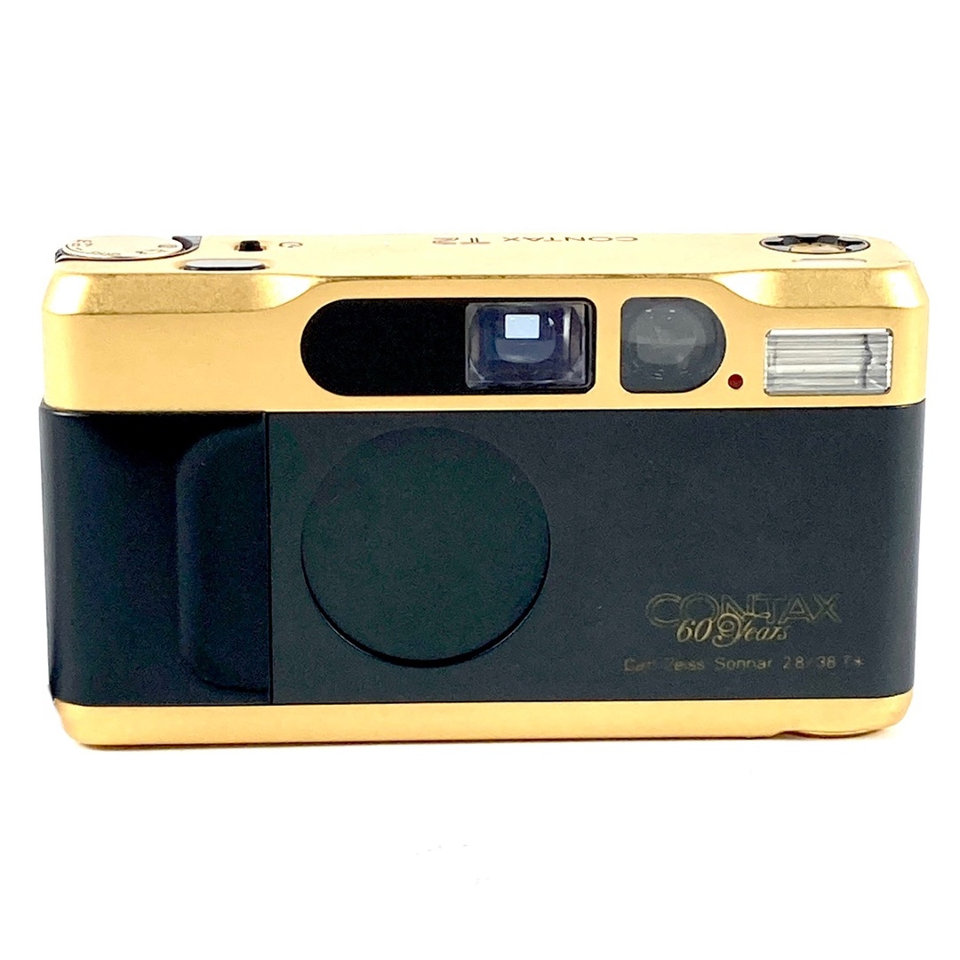 コンタックス T2 ゴールド 60周年記念 中古 スマホ/家電/カメラのカメラ(フィルムカメラ)の商品写真