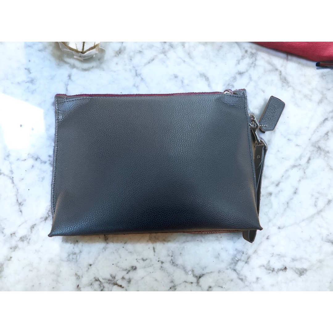 COACH COACH コーチ セカンドバッグ クラッチバッグ メンズ 黒 未