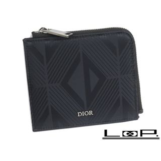 ディオール(Dior)の■未使用■　ディオール CD ダイヤモンド コインケース 財布 ネイビー ナイロン 2ESBC299 箱 【47220】(コインケース)