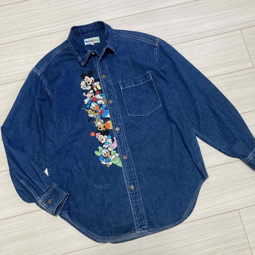 Disney - 90s USA製□TOO CUTE□ディズニー ミッキー 刺繍 Disney - 90s USA製□TOO CUTE□ディズニー ミッキー 刺繍