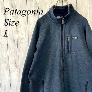 パタゴニア(patagonia)のパタゴニア　ベターセーター　オーバーサイズＬ　霜降りネイビーフリース　メンズ古着(ブルゾン)