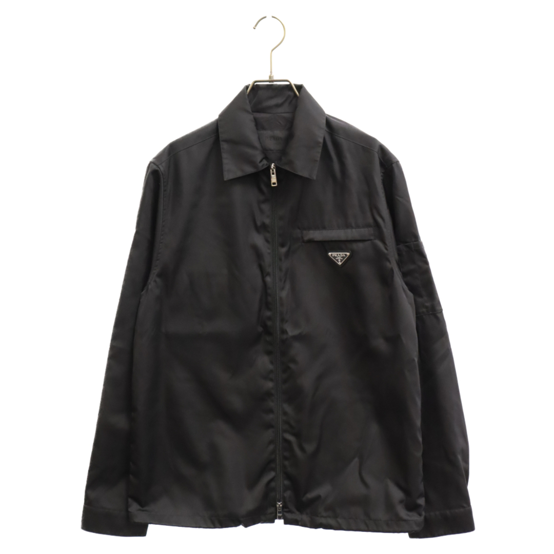 PRADA プラダ Re-Nylon Shirt SC502 I18 F0002 S201 プラダ リサイクルナイロンシャツ ジップシャツ