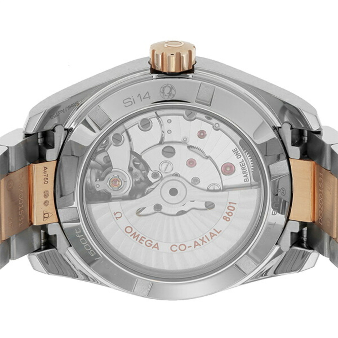 オメガ OMEGA 腕時計 メンズ 231.20.39.22.06.001 シーマスター アクアテラ 150M コーアクシャル クロノメーター アニュアルカレンダー 38.5mm 自動巻き（cal.8601/手巻付き） グレーxシルバー/レッドゴールド アナログ表示