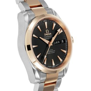 オメガ(OMEGA)の【新品】オメガ OMEGA 腕時計 メンズ 231.20.39.22.06.001 シーマスター アクアテラ 150M コーアクシャル クロノメーター アニュアルカレンダー 38.5mm 自動巻き（cal.8601/手巻付き） グレーxシルバー/レッドゴールド アナログ表示(腕時計(アナログ))