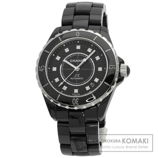 シャネル(CHANEL)のCHANEL H1626 J12 38mm 12P ダイヤモンド 腕時計 セラミック セラミック メンズ(腕時計(アナログ))