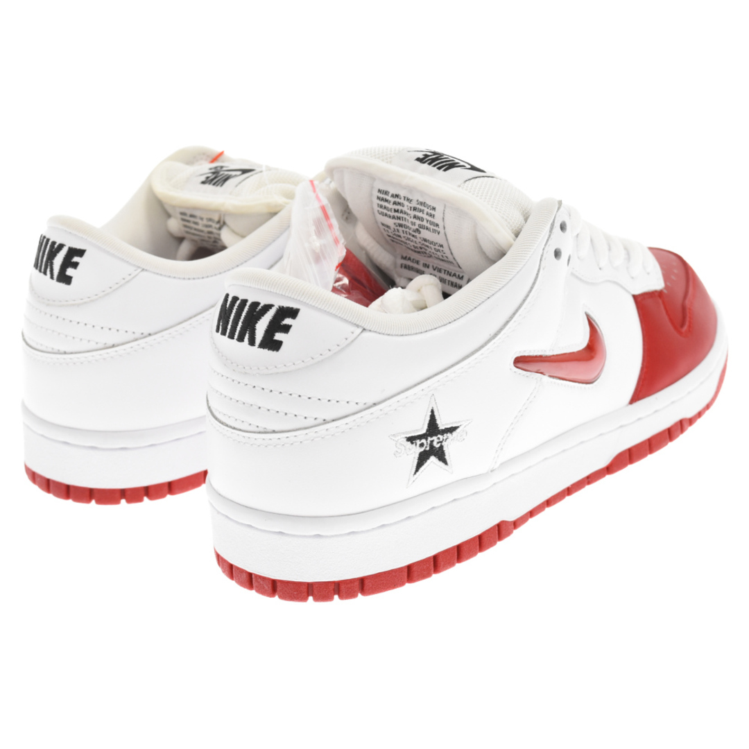 NIKE SB ナイキエスビー ×SUPREME DUNK LOW SB シュプリーム ダンクローエスビー ローカットスニーカー ホワイト/レッド US9/27cm CK3480-600